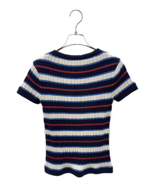 CHANEL（シャネル）CHANEL (シャネル) ボーダーリブニット サイズ:34の古着・服飾アイテム
