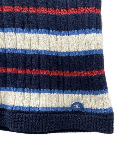 CHANEL（シャネル）CHANEL (シャネル) ボーダーリブニット サイズ:34の古着・服飾アイテム