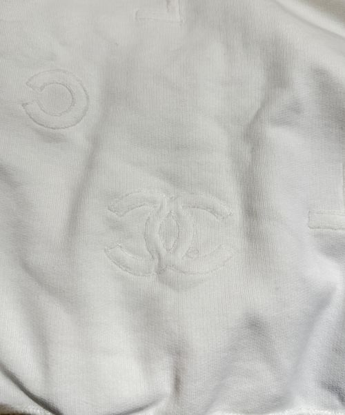 CHANEL（シャネル）CHANEL (シャネル) ココマークロゴパーカー ホワイト サイズ:Mの古着・服飾アイテム