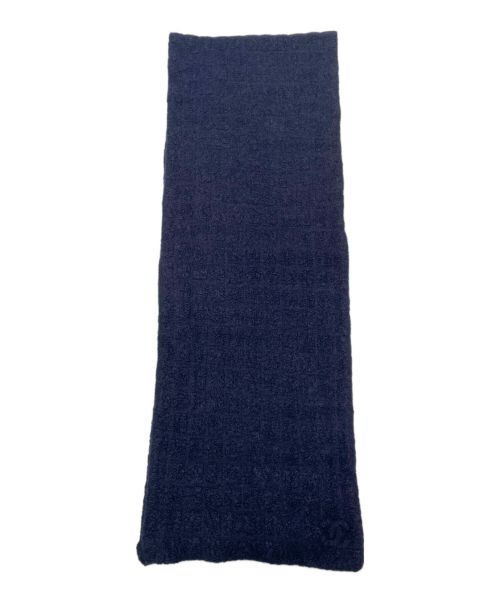 CHANEL（シャネル）CHANEL (シャネル) カシミヤ混マフラー ネイビーの古着・服飾アイテム
