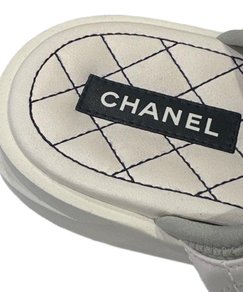 CHANEL（シャネル）CHANEL (シャネル) マトラッセ ココマークスポーツサンダル ホワイト サイズ: 38Cの古着・服飾アイテム