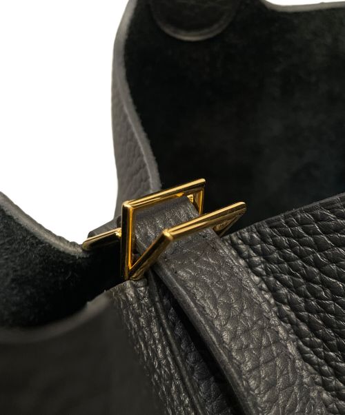 HERMES（エルメス）HERMES (エルメス) ピコタンロック MM ノワール サイズ:MM 未使用品の古着・服飾アイテム