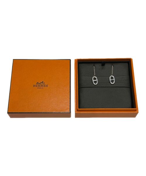 HERMES（エルメス）HERMES (エルメス) ファランドールピアスMM シルバー サイズ:MMの古着・服飾アイテム