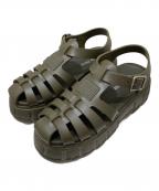 MIU MIUミュウミュウ）の古着「EVA プラットフォーム フィッシャーマンサンダル」｜カーキ