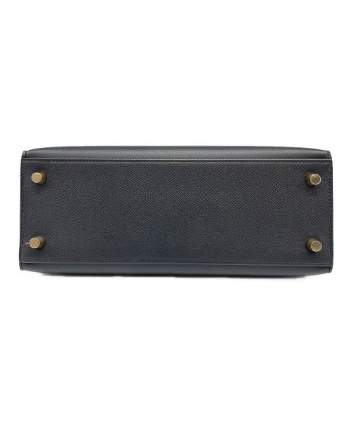 HERMES（エルメス）HERMES (エルメス) ケリー25 外縫い ゴールド金具 ヴォーエプソン ブラック W刻印 ブラック サイズ:25 未使用品の古着・服飾アイテム