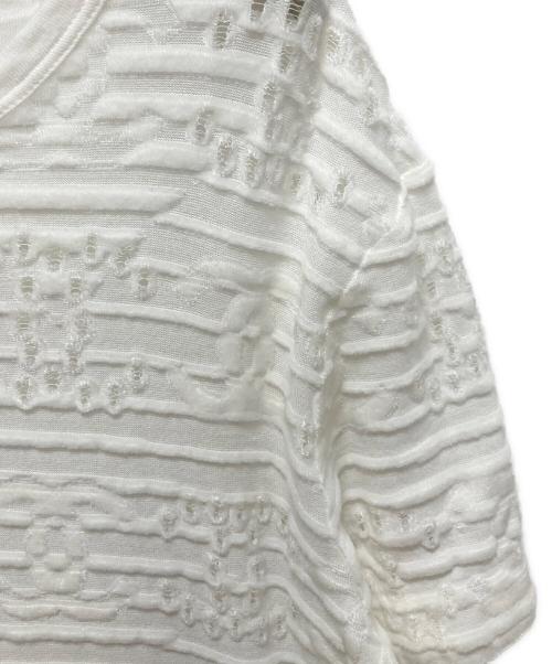 CHANEL（シャネル）CHANEL (シャネル) ココマークレースカットソー ホワイト サイズ:Sの古着・服飾アイテム