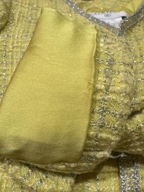 CHANEL（シャネル）CHANEL (シャネル) ツイードジャケット イエロー サイズ:40の古着・服飾アイテム