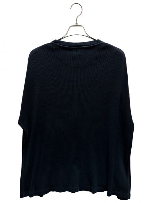 LOEWE（ロエベ）LOEWE (ロエベ) アナグラムロゴリブカットソー ブラック サイズ:Sの古着・服飾アイテム