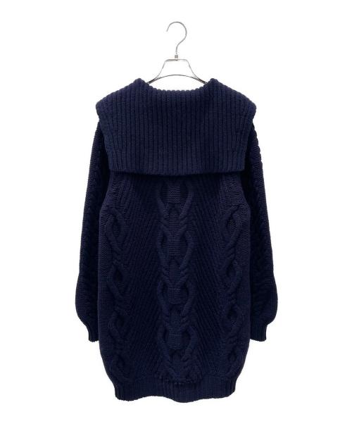 CHANEL（シャネル）CHANEL (シャネル) シャネル アンカー ウール カシミヤ ニット ワンピース ネイビー サイズ:38の古着・服飾アイテム