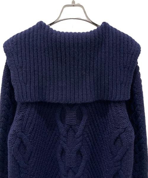 CHANEL（シャネル）CHANEL (シャネル) シャネル アンカー ウール カシミヤ ニット ワンピース ネイビー サイズ:38の古着・服飾アイテム