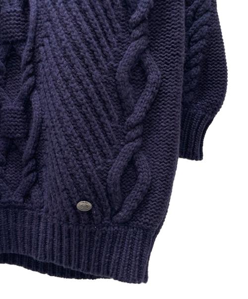 CHANEL（シャネル）CHANEL (シャネル) シャネル アンカー ウール カシミヤ ニット ワンピース ネイビー サイズ:38の古着・服飾アイテム