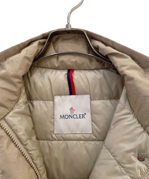 MONCLER（モンクレール）MONCLER (モンクレール) MAUVE/ダウンコート ベージュ サイズ:00の古着・服飾アイテム