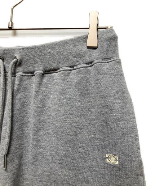 CELINE（セリーヌ）CELINE (セリーヌ) トリオンフロゴスウェットショートパンツ ライトグレー サイズ:Lの古着・服飾アイテム