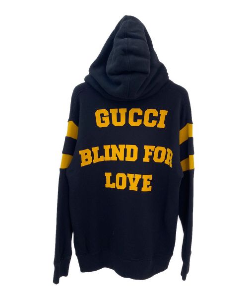 GUCCI（グッチ）GUCCI (グッチ) カレッジロゴパーカー ブラック サイズ:XXXSの古着・服飾アイテム