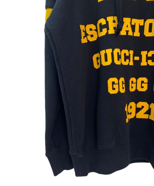 GUCCI（グッチ）GUCCI (グッチ) カレッジロゴパーカー ブラック サイズ:XXXSの古着・服飾アイテム