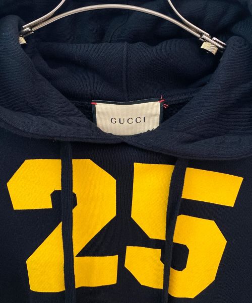 GUCCI（グッチ）GUCCI (グッチ) カレッジロゴパーカー ブラック サイズ:XXXSの古着・服飾アイテム