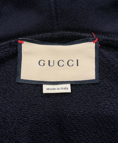GUCCI（グッチ）GUCCI (グッチ) カレッジロゴパーカー ブラック サイズ:XXXSの古着・服飾アイテム