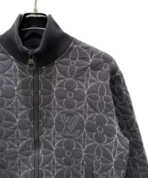 LOUIS VUITTON（ルイ ヴィトン）LOUIS VUITTON (ルイ ヴィトン) ジップスルーモノグラムフラワーブルゾン グレー サイズ:Ｍの古着・服飾アイテム