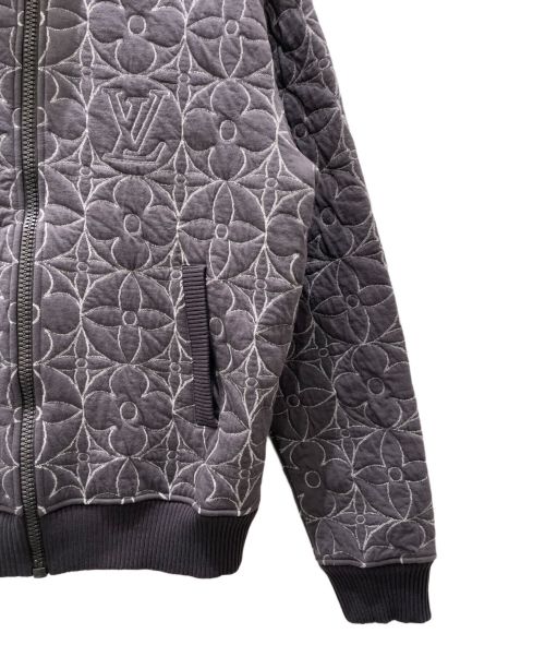 LOUIS VUITTON（ルイ ヴィトン）LOUIS VUITTON (ルイ ヴィトン) ジップスルーモノグラムフラワーブルゾン グレー サイズ:Ｍの古着・服飾アイテム