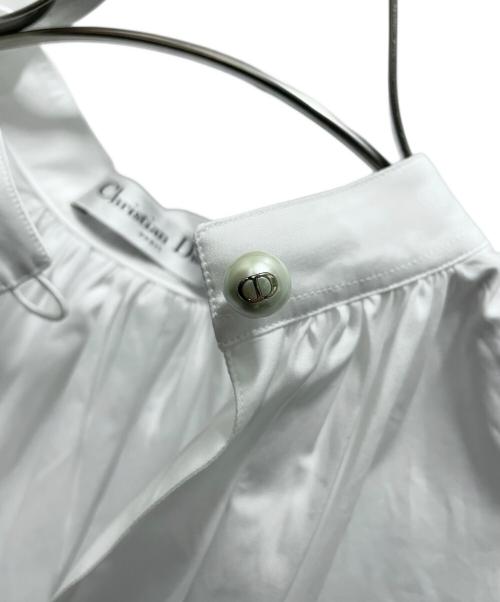 Christian Dior（クリスチャン ディオール）Christian Dior (クリスチャン ディオール) スキッパーブラウス ホワイト サイズ:36の古着・服飾アイテム
