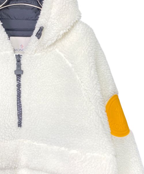 MONCLER（モンクレール）MONCLER (モンクレール) OFFWHITE (オフホワイト) TRESTRIGNEL/ボアダウンジャケット ホワイトの古着・服飾アイテム