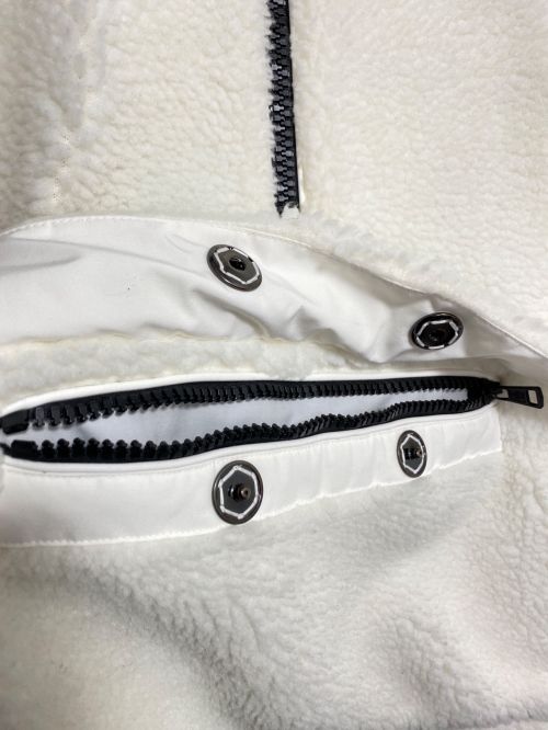 MONCLER（モンクレール）MONCLER (モンクレール) OFFWHITE (オフホワイト) TRESTRIGNEL/ボアダウンジャケット ホワイトの古着・服飾アイテム