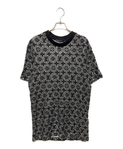 LOUIS VUITTON（ルイ ヴィトン）LOUIS VUITTON (ルイ ヴィトン) モノグラムシースルーTシャツ グレー サイズ:Mの古着・服飾アイテム