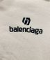 中古・古着 BALENCIAGA (バレンシアガ) SPONSOR MEDIUM FIT HOODIE/ロゴパーカー ベージュ サイズ:S：55000円