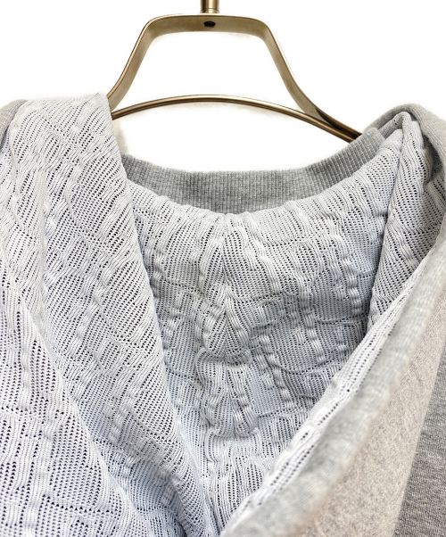 Dior（ディオール）Dior (ディオール) オブリークロゴパッチスウェットプルオーバーパーカー グレー サイズ:Sの古着・服飾アイテム