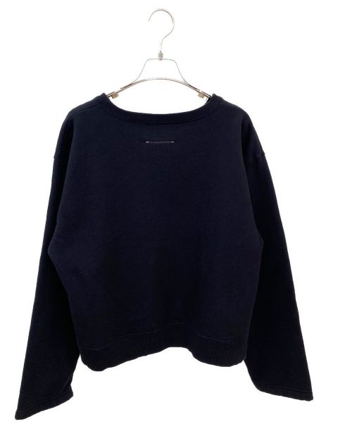 MARTIN MARGIELA（マルタン・マルジェラ）MARTIN MARGIELA (マルタン・マルジェラ) ロゴクロップドスウェット ブラック サイズ:Sの古着・服飾アイテム