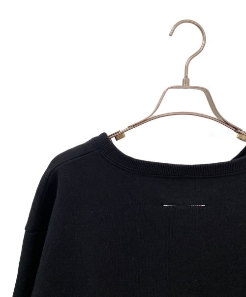 MARTIN MARGIELA（マルタン・マルジェラ）MARTIN MARGIELA (マルタン・マルジェラ) ロゴクロップドスウェット ブラック サイズ:Sの古着・服飾アイテム