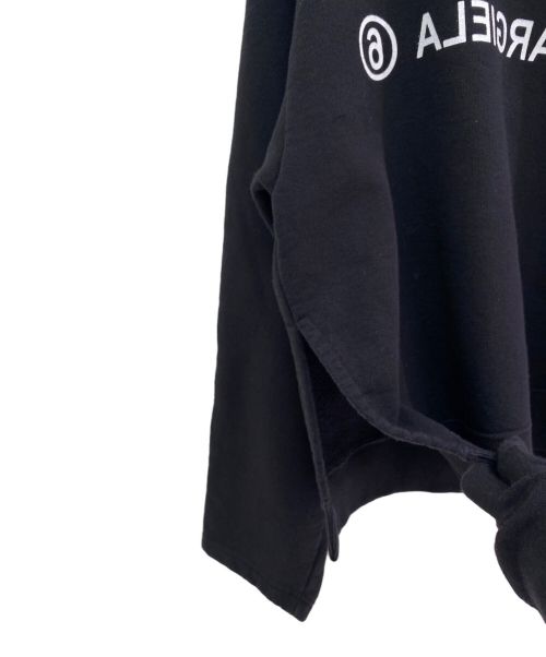 MARTIN MARGIELA（マルタン・マルジェラ）MARTIN MARGIELA (マルタン・マルジェラ) ロゴクロップドスウェット ブラック サイズ:Sの古着・服飾アイテム