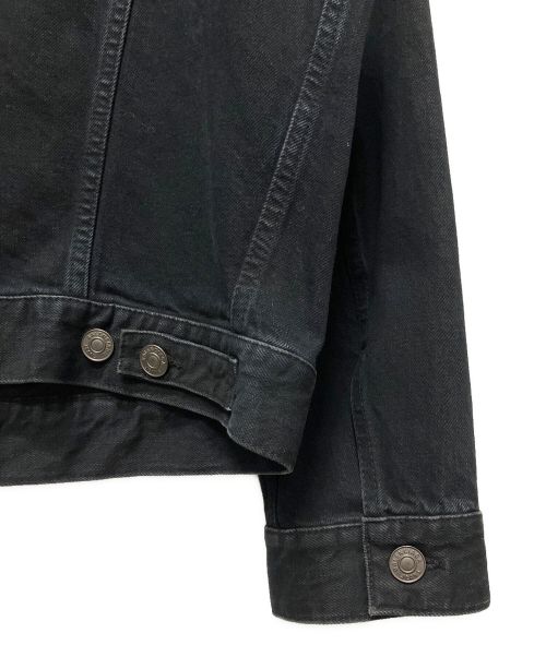 BALENCIAGA（バレンシアガ）BALENCIAGA (バレンシアガ) バックロゴ デニムジャケット ブラック サイズ:34の古着・服飾アイテム