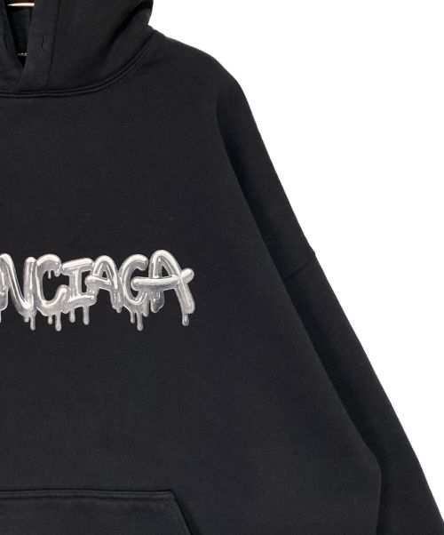 BALENCIAGA（バレンシアガ）BALENCIAGA (バレンシアガ) SLIME HOODIE WIDE FIT ブラック サイズ:2の古着・服飾アイテム