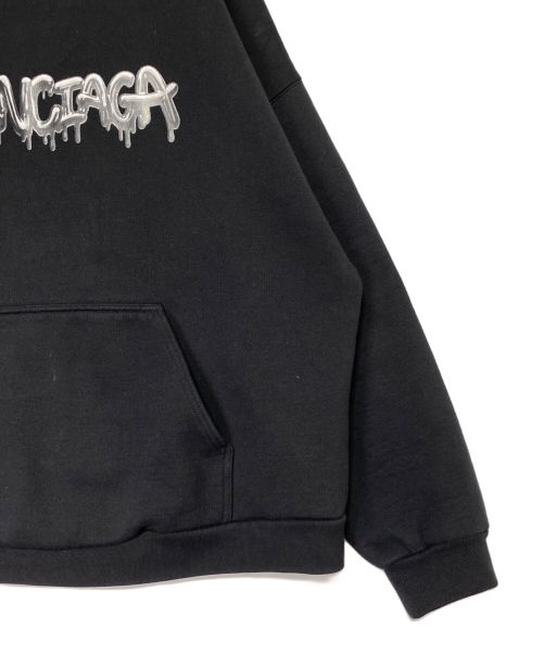 BALENCIAGA（バレンシアガ）BALENCIAGA (バレンシアガ) SLIME HOODIE WIDE FIT ブラック サイズ:2の古着・服飾アイテム