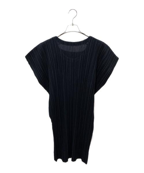 PLEATS PLEASE（プリーツプリーズ）PLEATS PLEASE (プリーツプリーズ) プリーツチュニック ブラック サイズ:4の古着・服飾アイテム