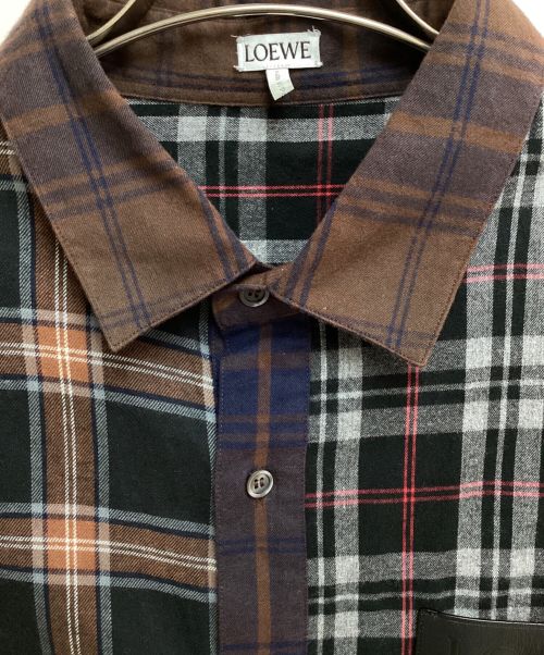 LOEWE（ロエベ）LOEWE (ロエベ) パッチワークオーバーサイズシャツ サイズ:39の古着・服飾アイテム