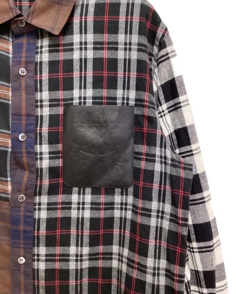 LOEWE（ロエベ）LOEWE (ロエベ) パッチワークオーバーサイズシャツ サイズ:39の古着・服飾アイテム