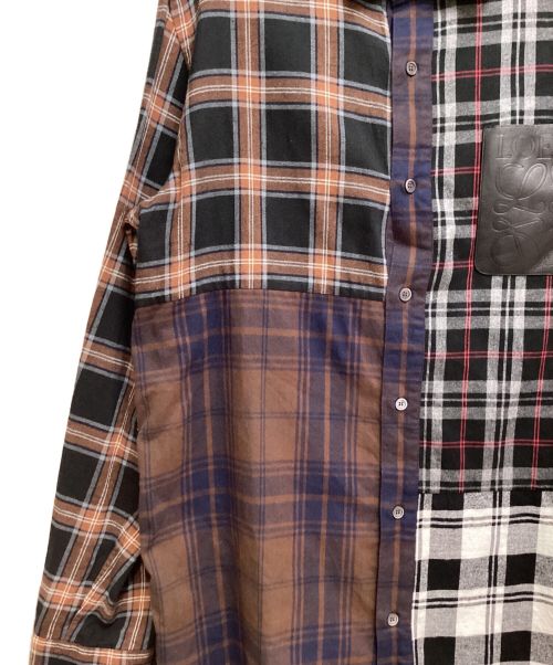 LOEWE（ロエベ）LOEWE (ロエベ) パッチワークオーバーサイズシャツ サイズ:39の古着・服飾アイテム
