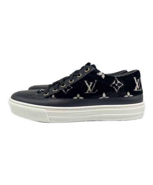 LOUIS VUITTON（ルイ ヴィトン）LOUIS VUITTON (ルイ ヴィトン) ステラーライン モノグラム ベロアスニーカー ブラック サイズ:36 1/2の古着・服飾アイテム