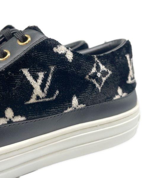 LOUIS VUITTON（ルイ ヴィトン）LOUIS VUITTON (ルイ ヴィトン) ステラーライン モノグラム ベロアスニーカー ブラック サイズ:36 1/2の古着・服飾アイテム