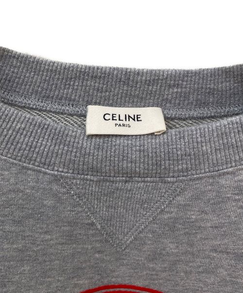 CELINE（セリーヌ）CELINE (セリーヌ) トリオンフロゴスウェット グレー サイズ:XSの古着・服飾アイテム