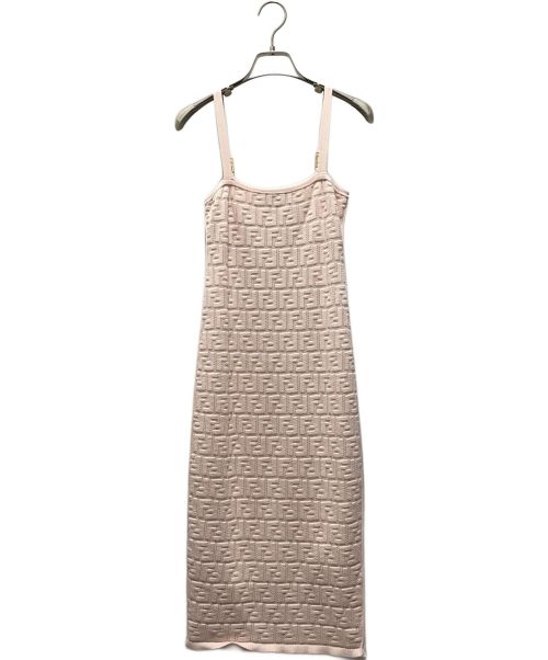 FENDI（フェンディ）FENDI (フェンディ) エンボスズッカキャミワンピース ピンク サイズ:36の古着・服飾アイテム