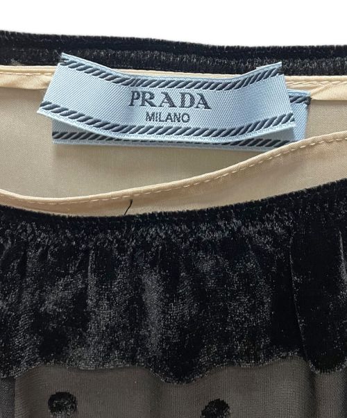 PRADA（プラダ）PRADA (プラダ) チュールスカート ブラック サイズ:36の古着・服飾アイテム