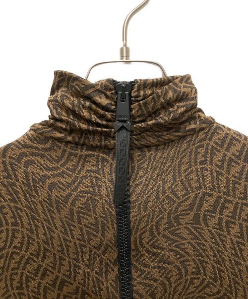 FENDI（フェンディ）FENDI (フェンディ) ショート丈ズッカトラックジャケット ブラウン サイズ:38の古着・服飾アイテム