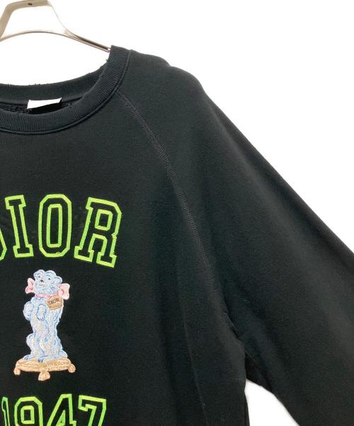 Dior（ディオール）Dior (ディオール) ダメージ加工Boddyリラックスフィットスウェット ブラック サイズ:Lの古着・服飾アイテム
