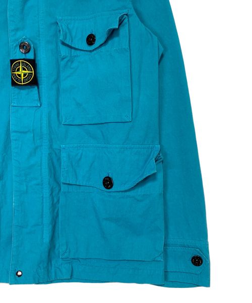 STONE ISLAND（ストーンアイランド）STONE ISLAND (ストーンアイランド) コットンコーデュラフィールドジャケット スカイブルー サイズ:Mの古着・服飾アイテム
