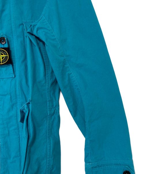 STONE ISLAND（ストーンアイランド）STONE ISLAND (ストーンアイランド) コットンコーデュラフィールドジャケット スカイブルー サイズ:Mの古着・服飾アイテム