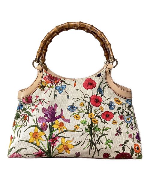 GUCCI（グッチ）GUCCI (グッチ) Flora Bamboo Tote Bag（フローラバンブートートバッグ） サイズ:-の古着・服飾アイテム