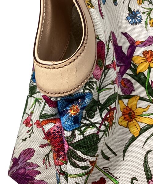GUCCI（グッチ）GUCCI (グッチ) Flora Bamboo Tote Bag（フローラバンブートートバッグ） サイズ:-の古着・服飾アイテム